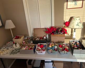 Assortment of Christmas ornaments