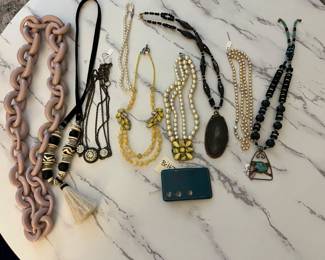 Mostly costume jewelry Some Sterling but no gold