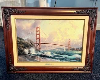 Thomas Kinkade Canvas "Golden Gate Bridge San Francisco" (Image size 12 x 18) $200