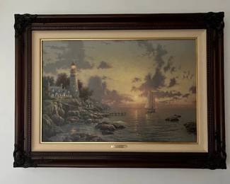Thomas Kinkade Canvas (numbered piece with Certificate) $400 "Sea of Tranquility"