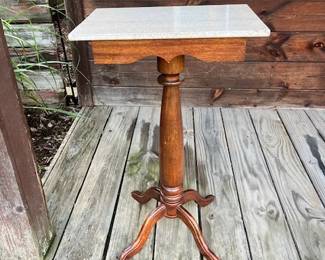 Marble top Plant Stand $10