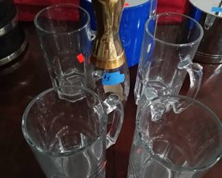 A large variety of shot and double shot glasses