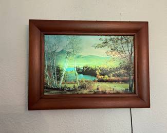 Light up wall picture