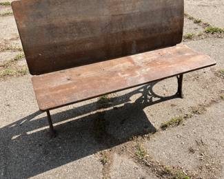 Antique school bench