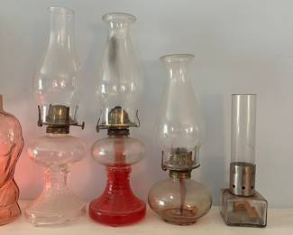 Vintage oil lamps