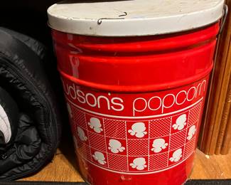 Hudson’s popcorn tin 