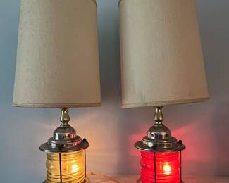 Vintage railroad lamps