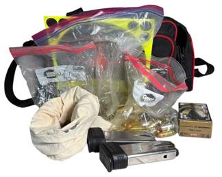 Assorted Ammo and Range Bag