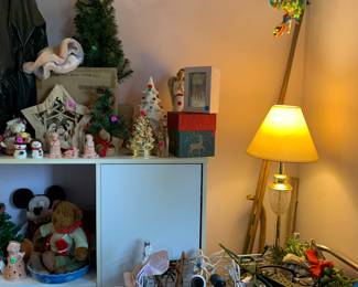 More Holiday decor and a rolling cart