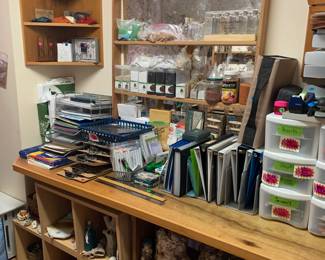 Office supplies aplenty, craft sand, sea glass and more