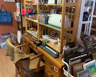 Cricut and supplies, frames, fabric, and crafters items