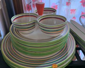 Fiesta dishware (great for taco night)