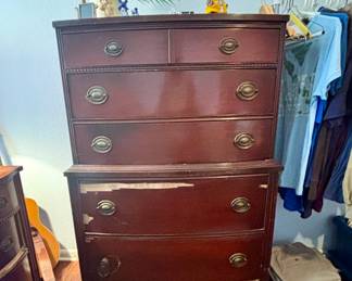 Antique Wooden Dresser on wheels