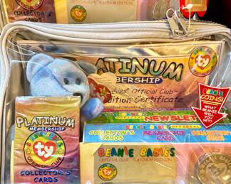 TY Beanie Babies Official Club Platinum Membership Kit Collectbiles 1999.
