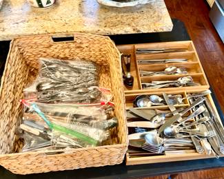 Silver plated utensils