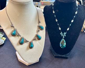 .925 Necklace, Vintage Crystal necklace by Dabby Reid
