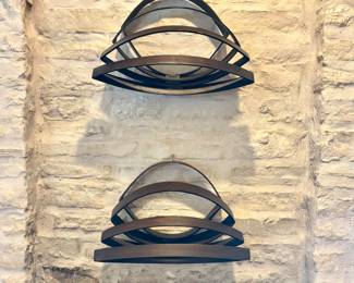 Modern wood wall art decor