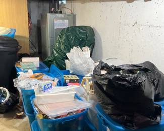 BINS THAT NEED TO BE UNPACKED