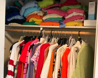 CLOTHES. A LOT OF RALPH LAUREN SWEATERS AND TOPS