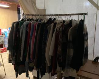 4 RACKS OF CLOTHES