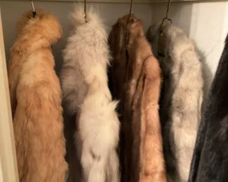 2 STOWELLS RABBIT COAT AND ANOTHER FUR COAT