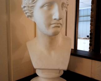 Large ceramic bust