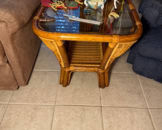 Rattan Side Table