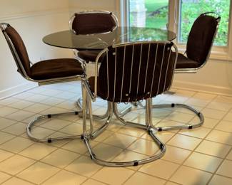 Italian Dining Room Set By Gastone Rinaldi For Rima 1960's