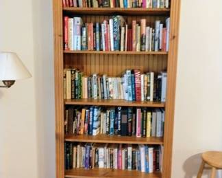 Bookcase/Books for sale.