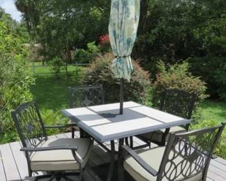 Patio Table Set with Umbrella
