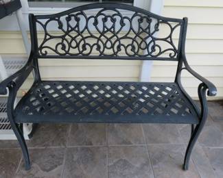 Metal Patio Garden Bench