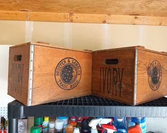 More vintage Procter & Gamble wood crates