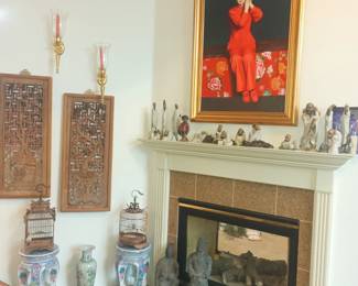 Double sided fireplace