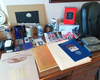 Steins and desk goodies