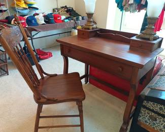 Small writing desk and chair