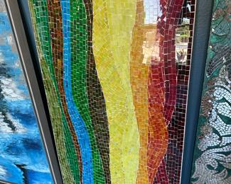 Decorative mosaic colorful wall hanging