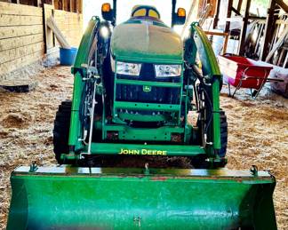 John Deere Tractor with mow deck