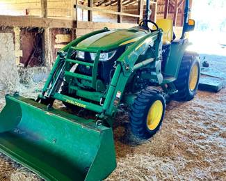 John Deere Tractor with mow deck