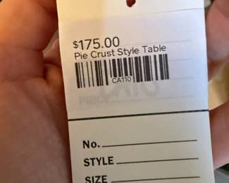 Pie Crust Style Table