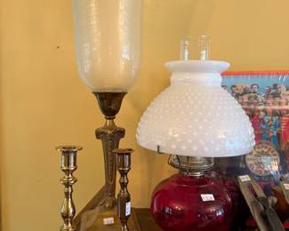 Candlestick Holders, Lamps