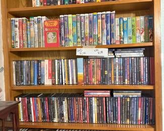 VHS DVDs Books