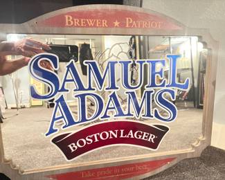 Samuel Adams Boston Lager Framed Mirror!
