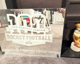 Toledo Rockets Football 100th Anniversary By Toledo Glass & Mirror!