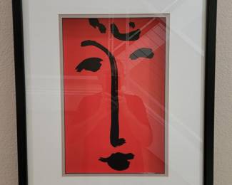 Contemporary Abstract Framed Matisse Facial Prints!