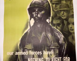 Alert America Federal Civil Defence Administration Poster Series 1 A-5 “Without Civilians"!