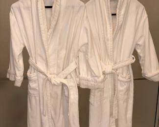 Nautica White Bath Robes Sz S/M!