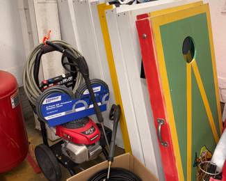 Honda #GVC190 Power Washer, Earth Box Automated Watering System, Cornhole Boards!