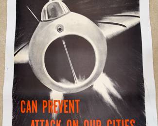 Alert America Federal Civil Defence Administration Poster Series 1 A-1 “No Military Defence…”!