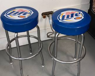 Miller Lite Bar Stools, Pr.!