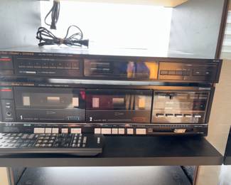 Fisher AM/FM Stereo Synthesizer Tuner Model #FM-276, Fisher Compact Disc player Model #AD-823,
Fisher Stereo Double Cassette Deck Model # CR-W80!